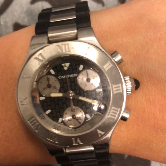 Authentic Cartier waterproof watch